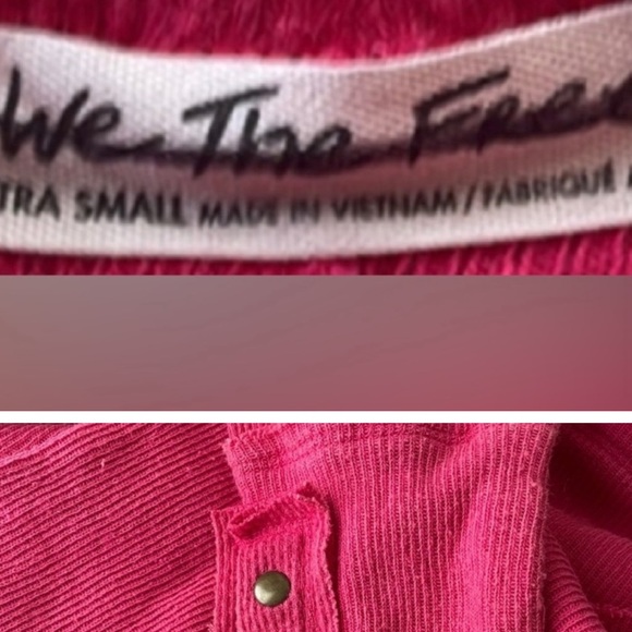 NWOT's - Free People - We The Free - Freya Long Sleeve Thermal Top Size :XS NWOT - Picture 3 of 6